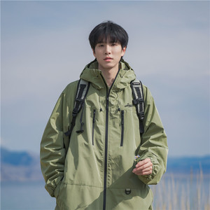 1404-1-9178-p70新款港风 冲锋衣 时尚简三防外套约休闲百搭，男装夹克，星座1404-1