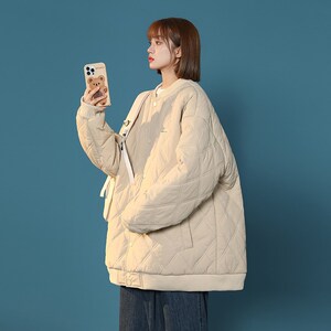 男女棉服 加厚 棉衣中性风棉服 棉外套1404-1-9362-P85图片