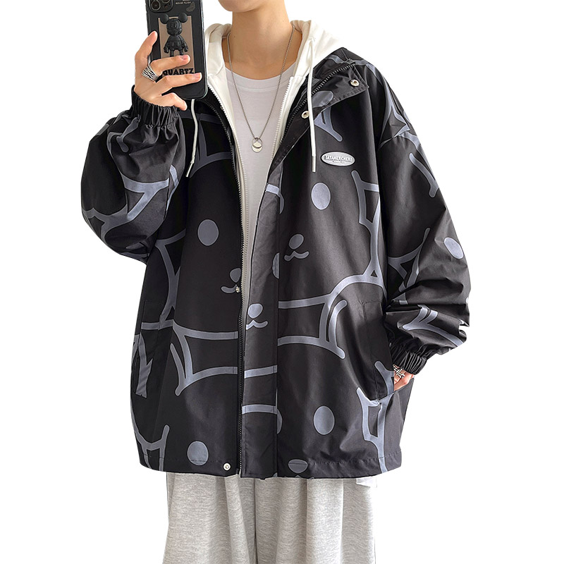 1404-2-k2228-P70男女百搭新款港风夹克中性款外套休闲大码,男装夹克,星座1404-1