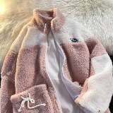 新款男女平铺时尚棉衣棉服羊羔毛1404-1-s617-P90哦，女装棉衣/棉服，星座1404-3