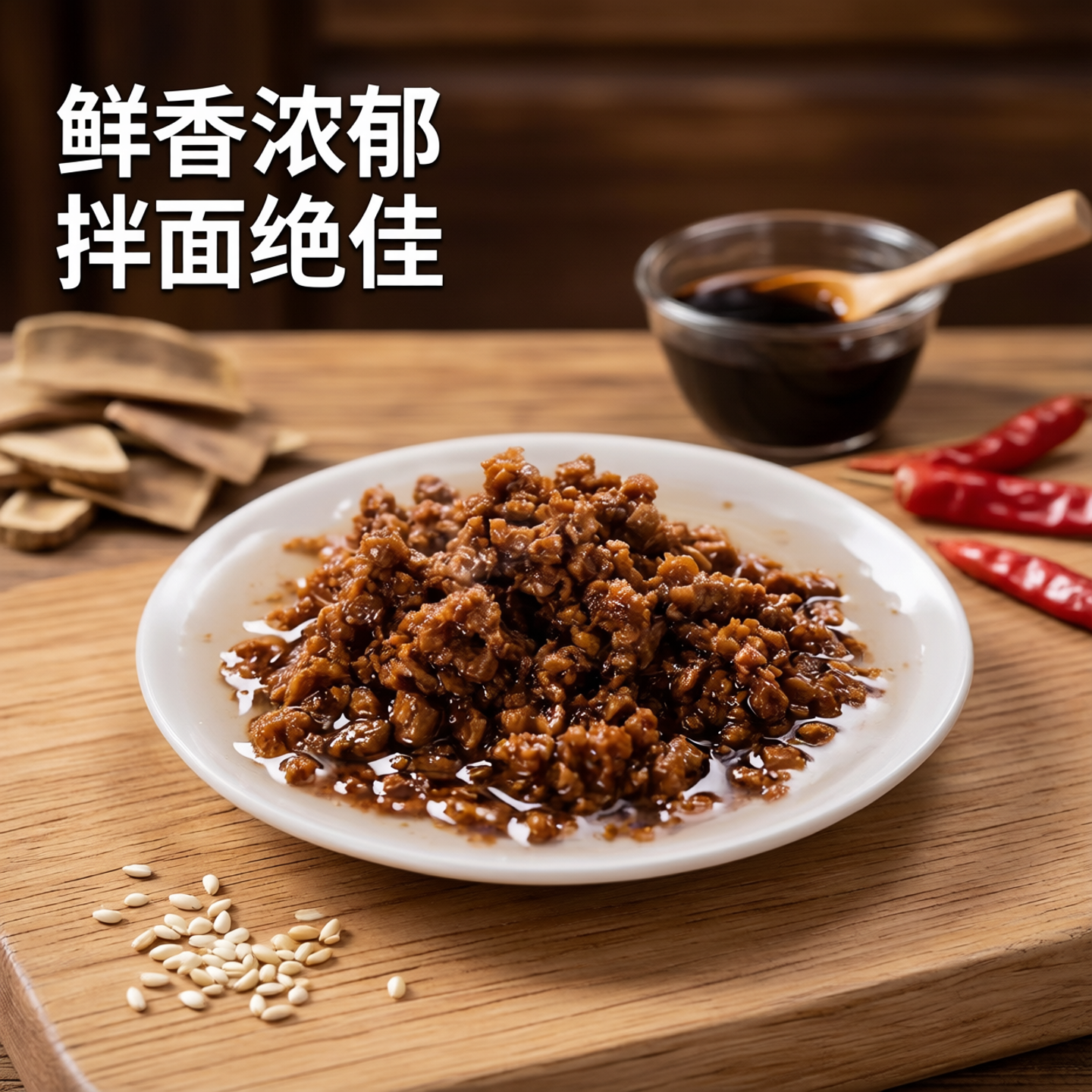 齐善素食素肉酱汉堡素肉碎225g常温拌饭面酱人造肉酱复合料调味酱