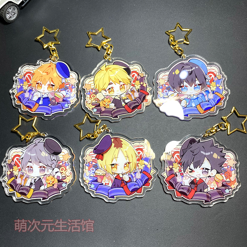 排球少年夹层图案双面挂件