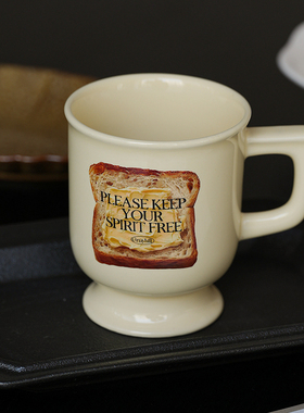 GrayHill创意陶瓷杯子中古马克杯ins小众水杯复古高级咖啡杯送礼