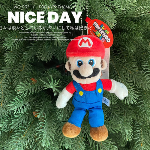 日本环球影城Usj 孙颖莎同款马里奥挂件超级玛丽钥匙扣玩偶公仔