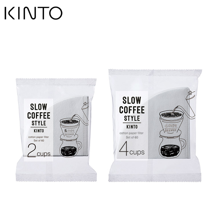 包邮kinto锥形2/4人份白色咖啡杯