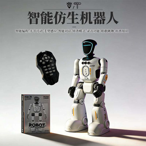 智能机器人可录音编程唱歌跳舞