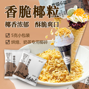 黄金烤椰粒碎片5g小包装椰片椰子粒脆片椰蓉冰淇淋装饰原料商用