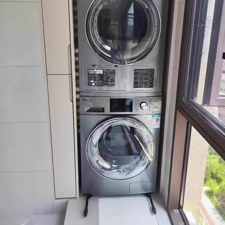 小天鹅海尔松下滚筒洗衣机通用移动滑轮底座不锈钢升降架隐形支架