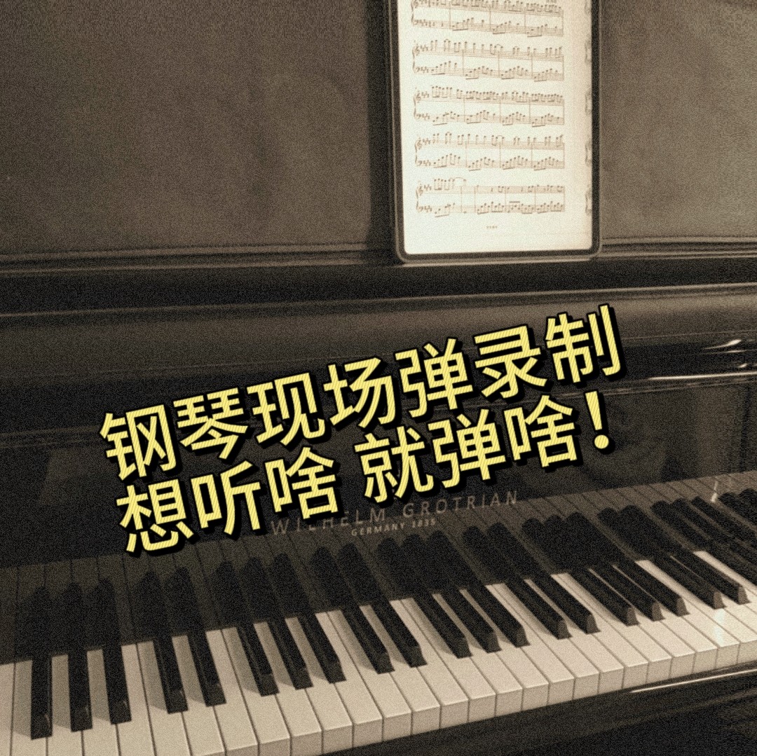 三角钢琴代弹录音录制视唱练声曲合唱声乐伴奏 儿歌即兴无损音质