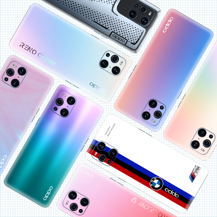 oppofindx3pro改色包边彩膜后膜