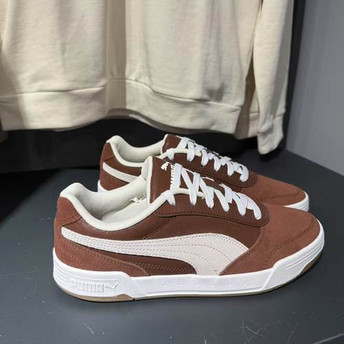 彪马男女系带低帮板鞋