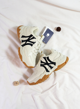 MLB老爹鞋新款休闲厚底男女情侣款复古时尚潮流运动鞋3ASHC101N