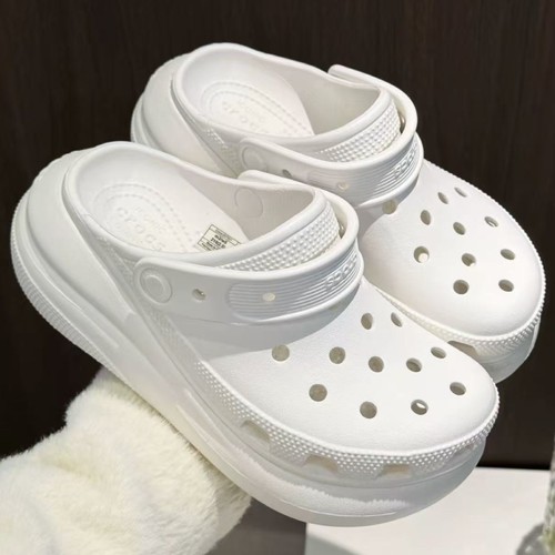 Crocs卡骆驰泡芙 云朵鲸鱼洞洞鞋男女沙滩鞋厚底增高凉拖鞋207521