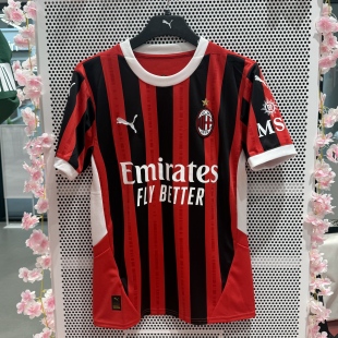 PUMA彪马 24/25AC米兰主场球迷版球衣吸湿速干运动短袖T恤 774979