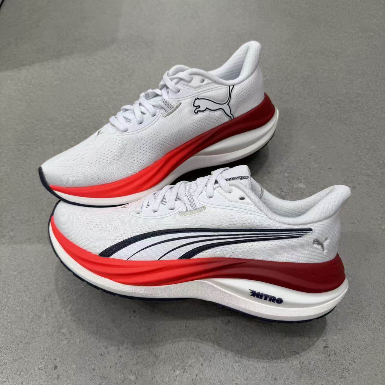 彪马Puma Electrify Nitro 5男子透气缓震跑步鞋 313488 313489