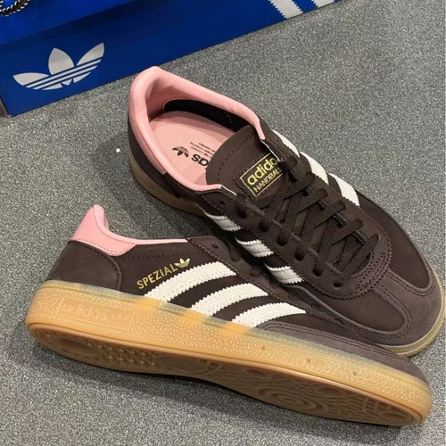 Adidas阿迪达斯三叶草HANDBALL男女复古风运动德训鞋T头鞋 JR0852