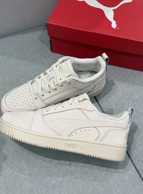 PUMA彪马男子秋冬低帮经典复古灰色加绒休闲板鞋 REBOUND 397475