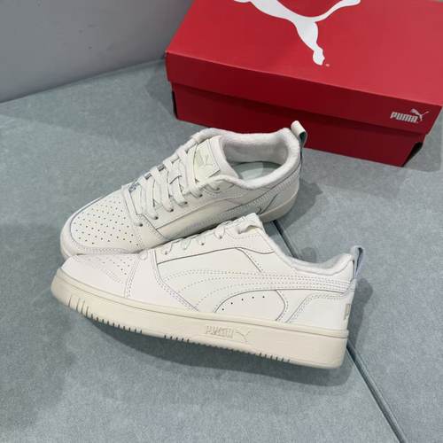 PUMA彪马男子秋冬低帮经典复古灰色加绒休闲板鞋 REBOUND 397475