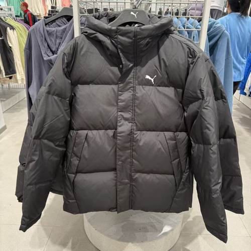 PUMA彪马2024冬季男女保暖舒适休闲运动短款羽绒服外套 688797-01