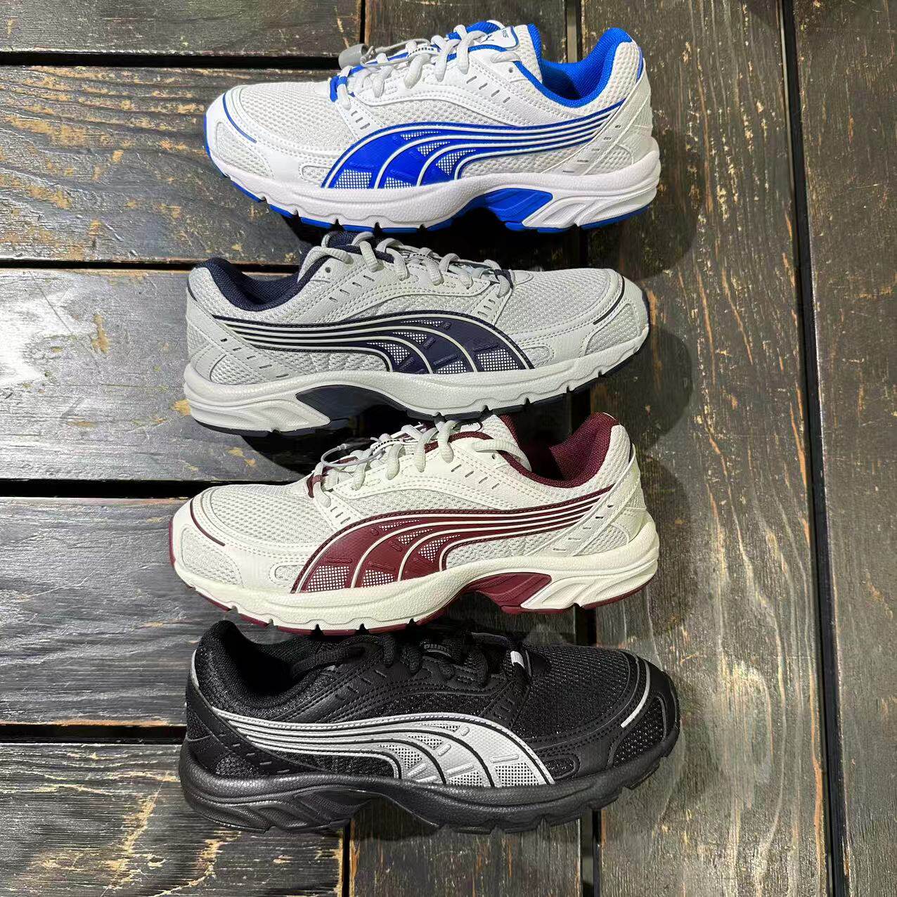 PUMA彪马 男女同款网面透气复古跑步鞋低帮系带百搭休闲鞋 368465