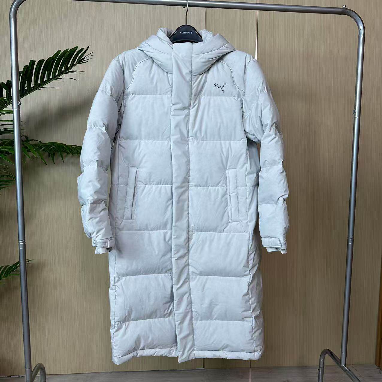 PUMA/彪马 韩版男时尚潮流百搭保暖连帽立领长款羽绒服 940165-02