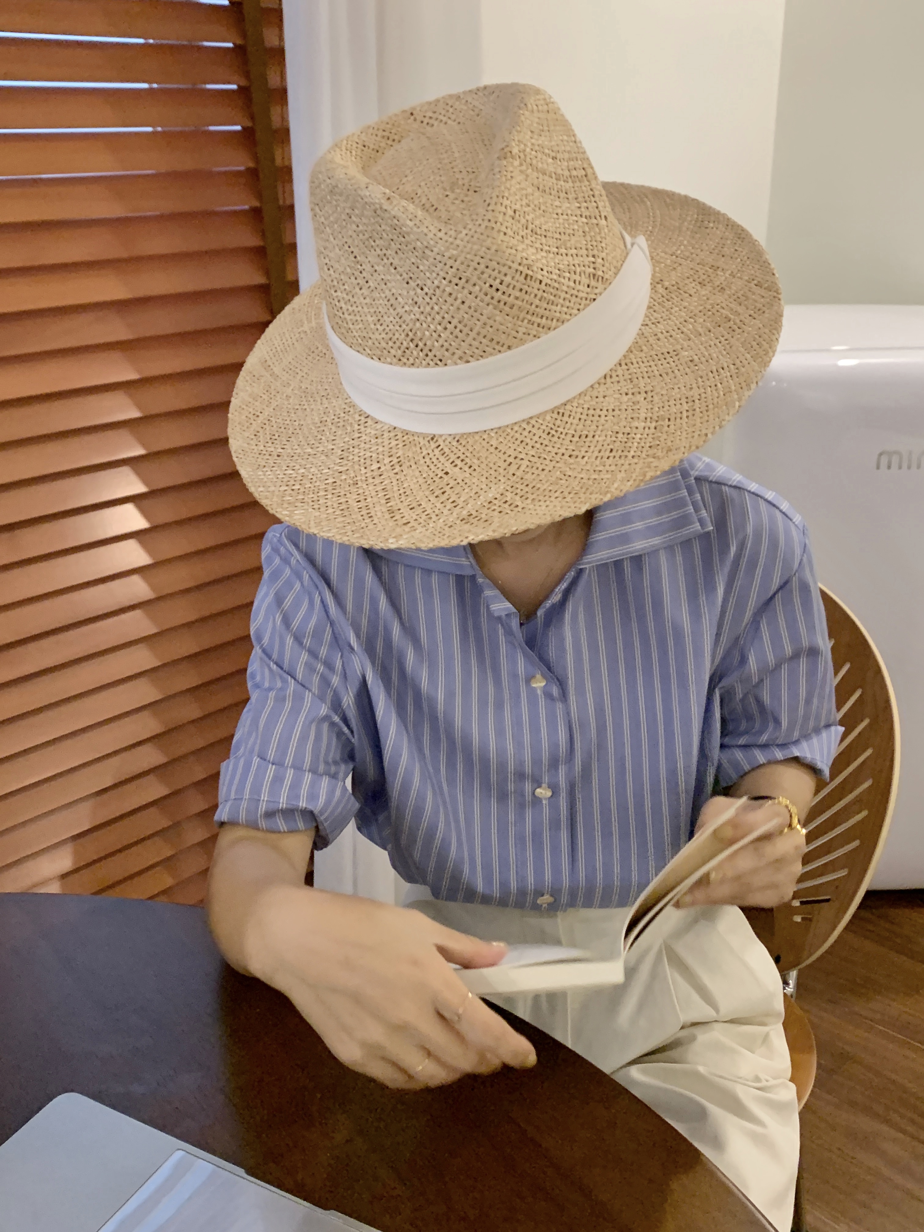 度假遮阳帽手工编织帽女春夏草帽