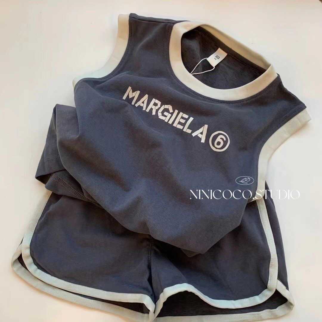 新款纯棉两件套韩国童装洋气夏季