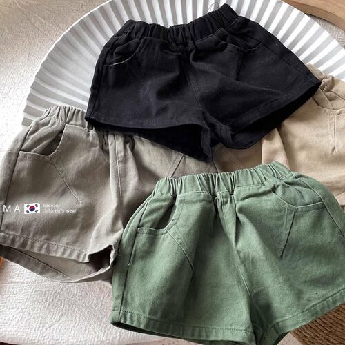 男女儿童时髦夏季宝宝糖果色短裤