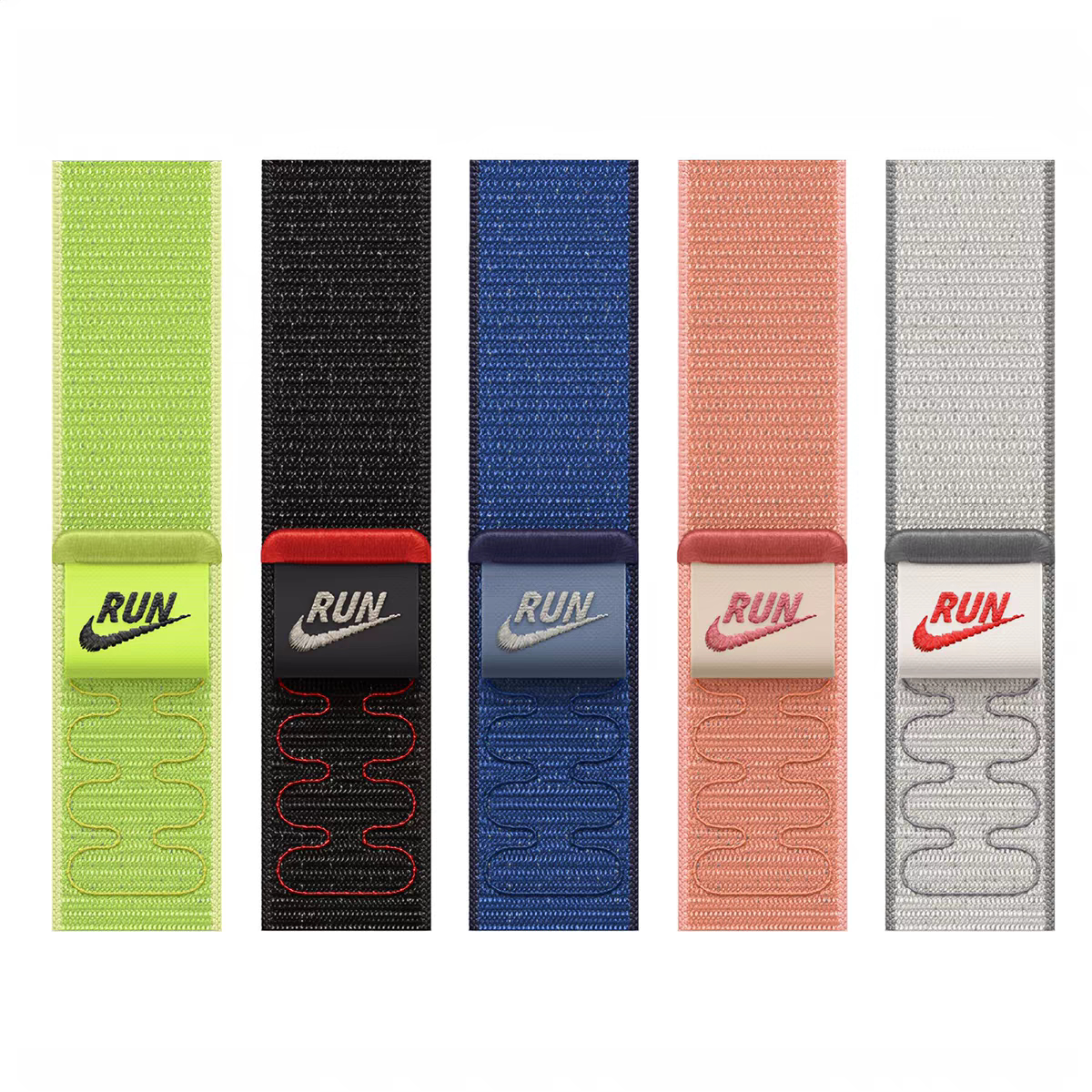 适用苹果手表尼龙Nike回环表带图片