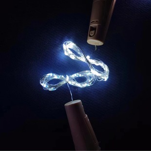 瓶塞灯AG13 纽扣电池led彩灯圣诞装饰串灯星星铜线灯串酒瓶塞灯串