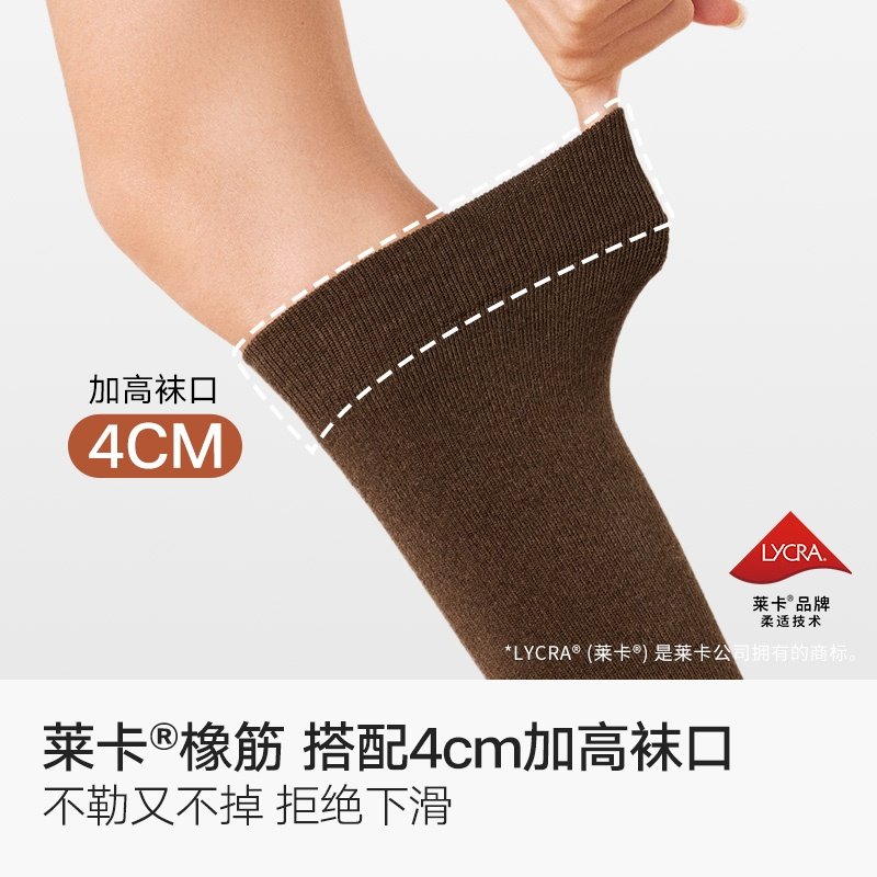 小腿袜子女纯棉秋冬季微压显瘦日系jk美腿袜春秋搭配小皮鞋长筒袜