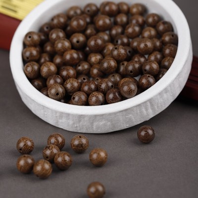 天然原木金丝檀木散珠108佛珠手链手串绿檀老山檀小叶紫檀珠子