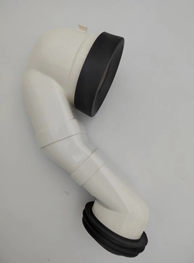 乐家马桶排污管墙排转地排400mm坑距 后排转地排移位器坐便器配件