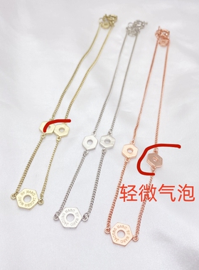 合金女几何简约项链小众百搭