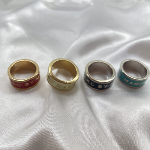 女合金欧美珐琅打标戒指指环