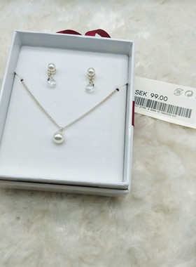 饰品欧美原单百搭高端套装项链