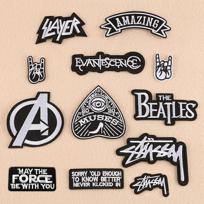 补丁贴布贴刺绣贴花熨烫裤子