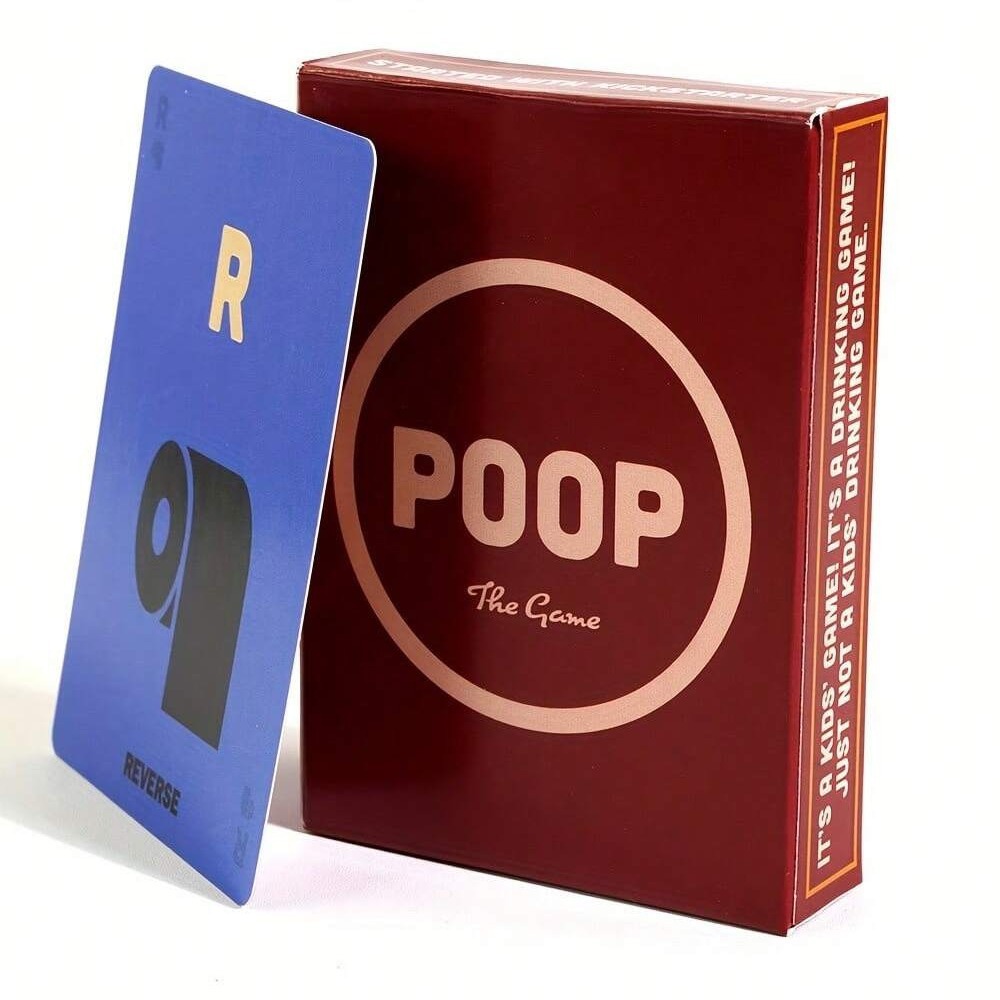 跨境爆款英文版POOP The Game便便经典卡牌游戏打破游戏聚会桌游