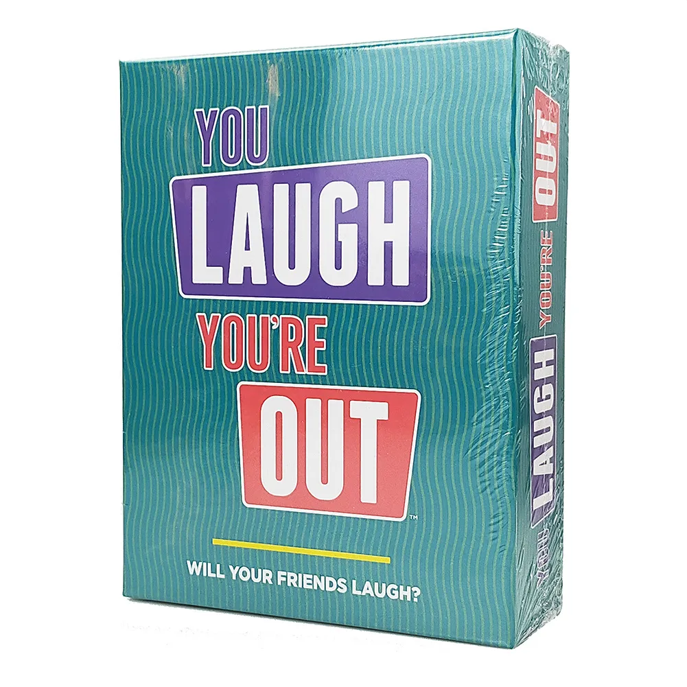 全英文新款You laugh you’re out你笑你出局聚会休闲游戏卡牌