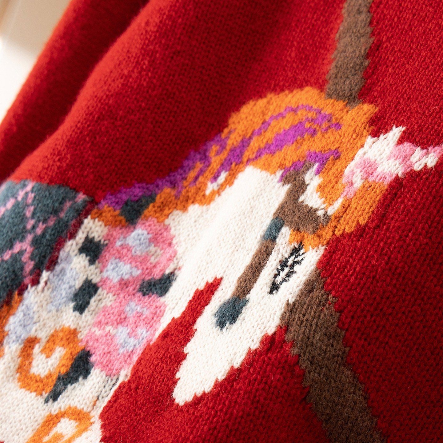 春天家 新年彩虹小马 法柜100羊毛重工提花圆领毛衣H女80F3 特,女装/女士精品,毛衣,淘宝优惠券,粉丝福利购,淘宝优惠卷