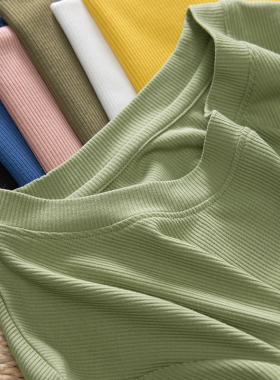春天家H 爆款再升级！垂滑显瘦 含真丝微宽松罗纹短袖T恤365M