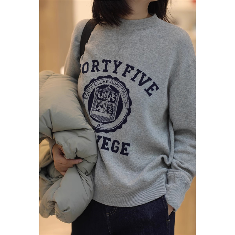 炉火纯青的R式时装卫衣针织圆领