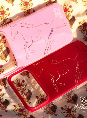 AAA FORTUNE【LUCK HORSE】马年新年镂空双层手机壳亮面大孔适用于苹果iPhone17ProMax/17Pro/17/16proMax