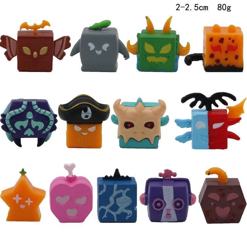 13款小号恶魔果实玩具bloxfruit游戏周边水果豹公仔盒子动物玩偶