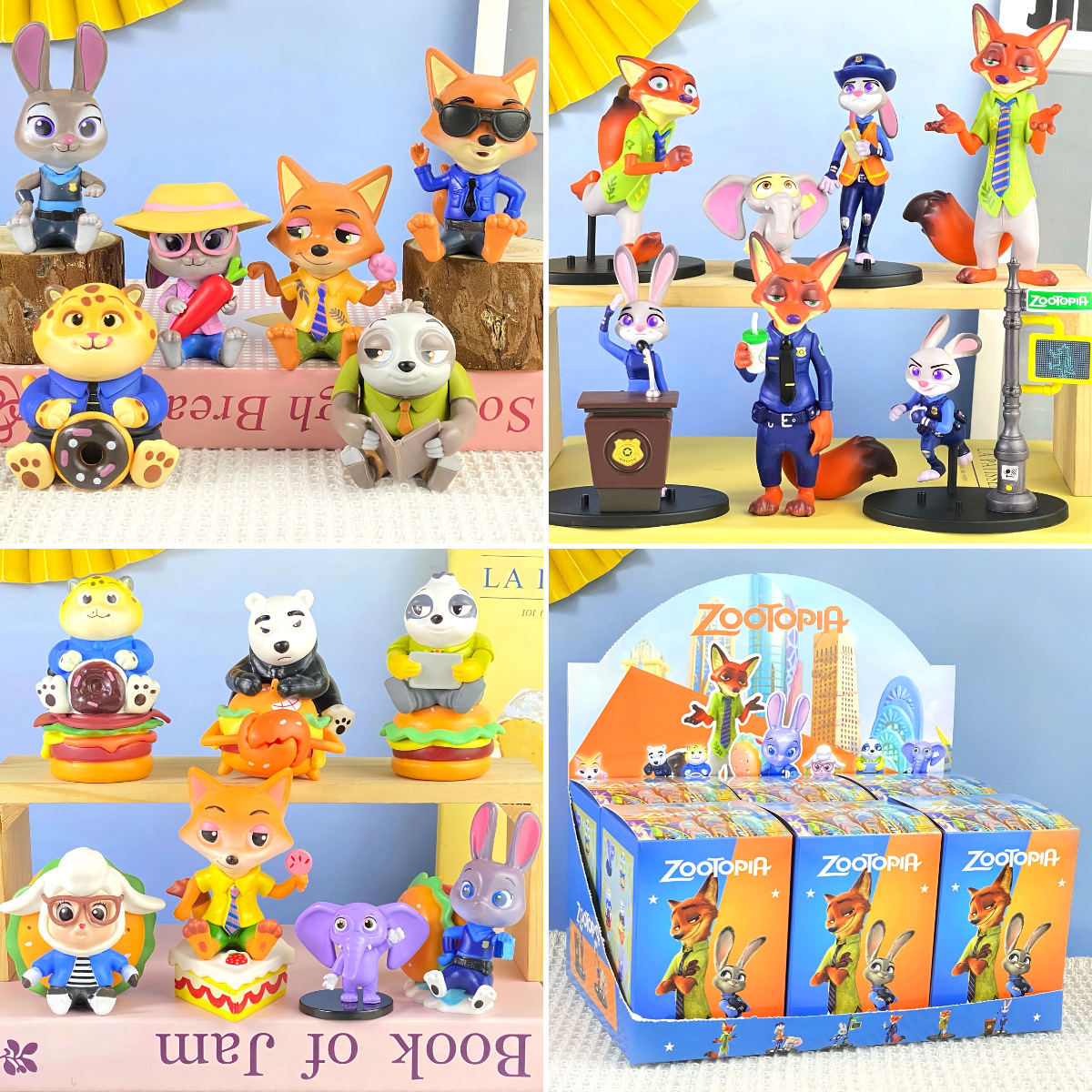 疯狂动物城朱迪兔尼克狐系列手办模型可爱兔子狐狸手办周边摆件