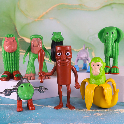 8款美国山海经手办AI通通通木棍人Tralala穿鞋鲨鱼公仔模型之玩具