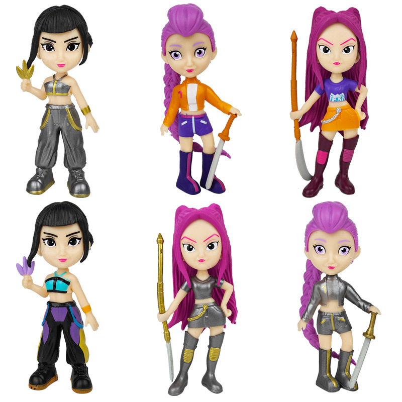 跨境猎魔女团老虎明星系列手办玩偶游戏周边公仔玩偶模型桌面