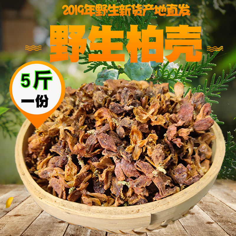 野生散装柏壳柏树壳乌发5斤枕头