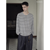 四合扣条纹T恤 简约时髦感 kernhafen 男友实力演绎