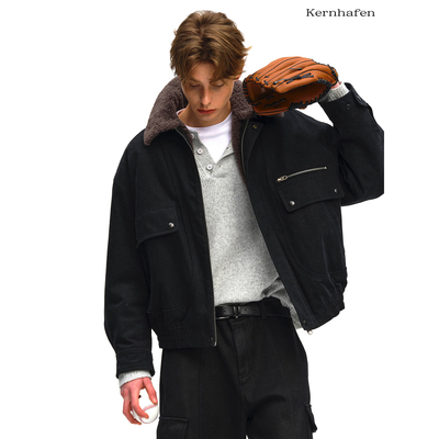 “赚足回头率 让你帅到爆汁!! ”工装毛里棉服外套| kernhafen